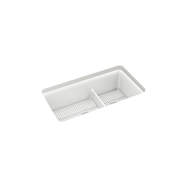 Kohler Neoroc Cairn 33 Offset Smrt Divide Sink 27786CM6 Zoro